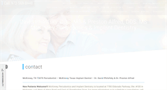 Desktop Screenshot of mckinneyperiodontics.com